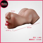 76DOLLS -『雙面重擊』76小班推薦｜擬真口臀雙穴杯：前口吐舌＋後臀下體｜一杯兩用：超值高仿真復刻｜柏金級矽膠肉感｜實體店面・現貨速發 - Image 6