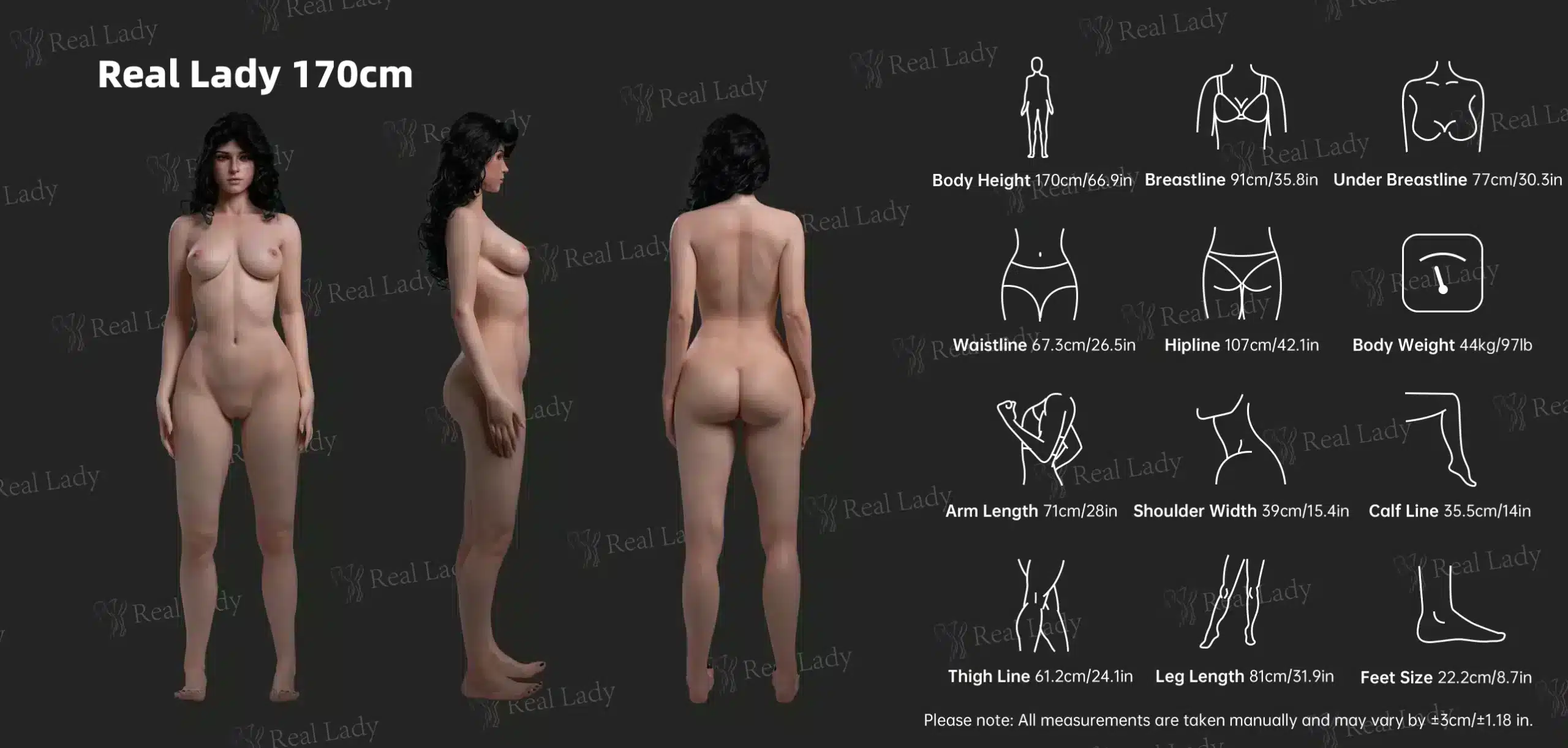 Real Lady 高端仿真寫實復刻 - - 170cm - B cup