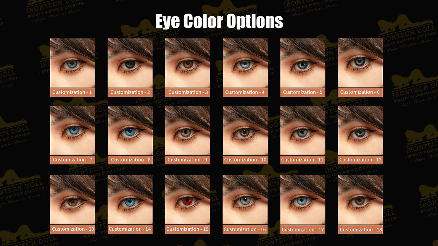 Real lady eyeball