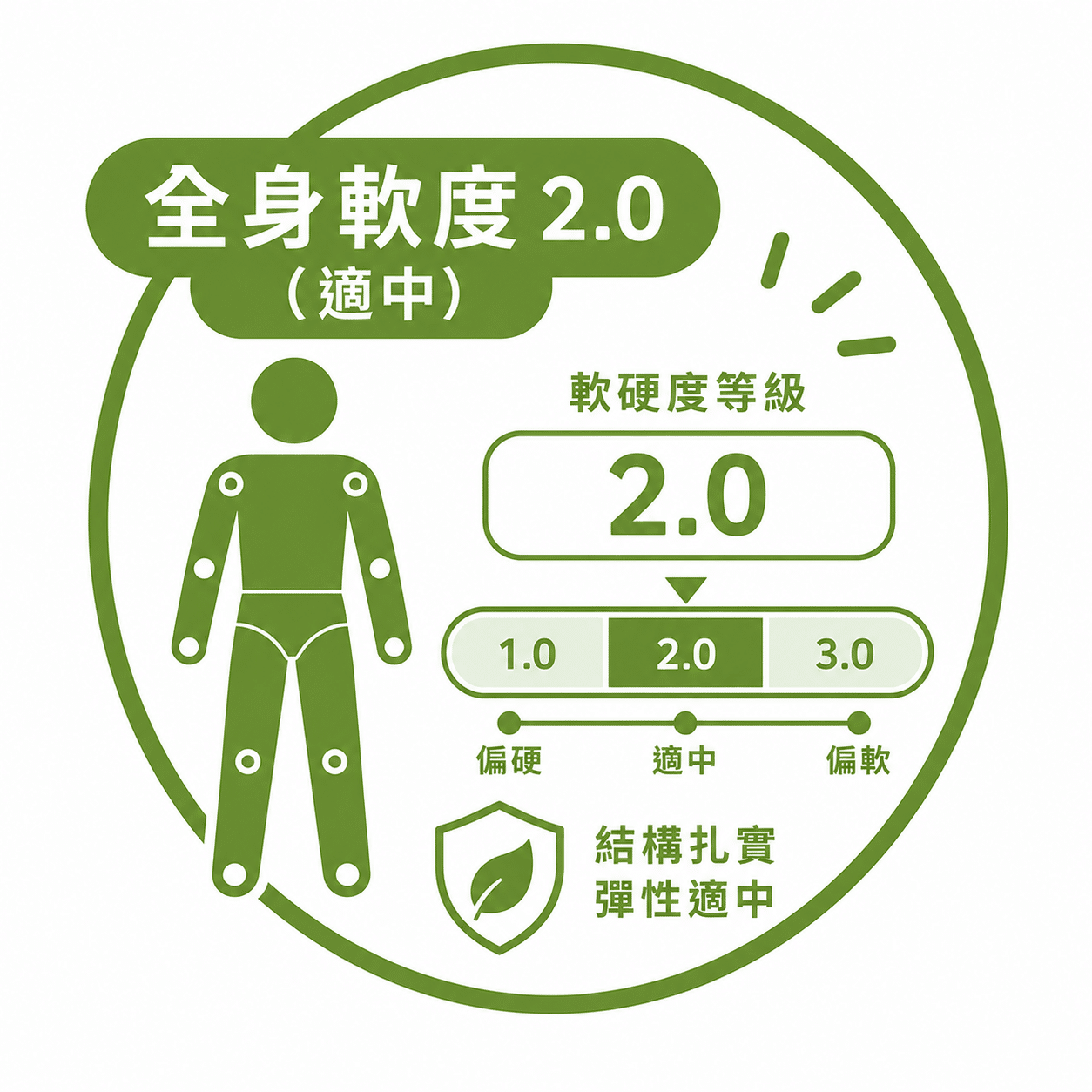 全身軟度2.0（默認軟度）