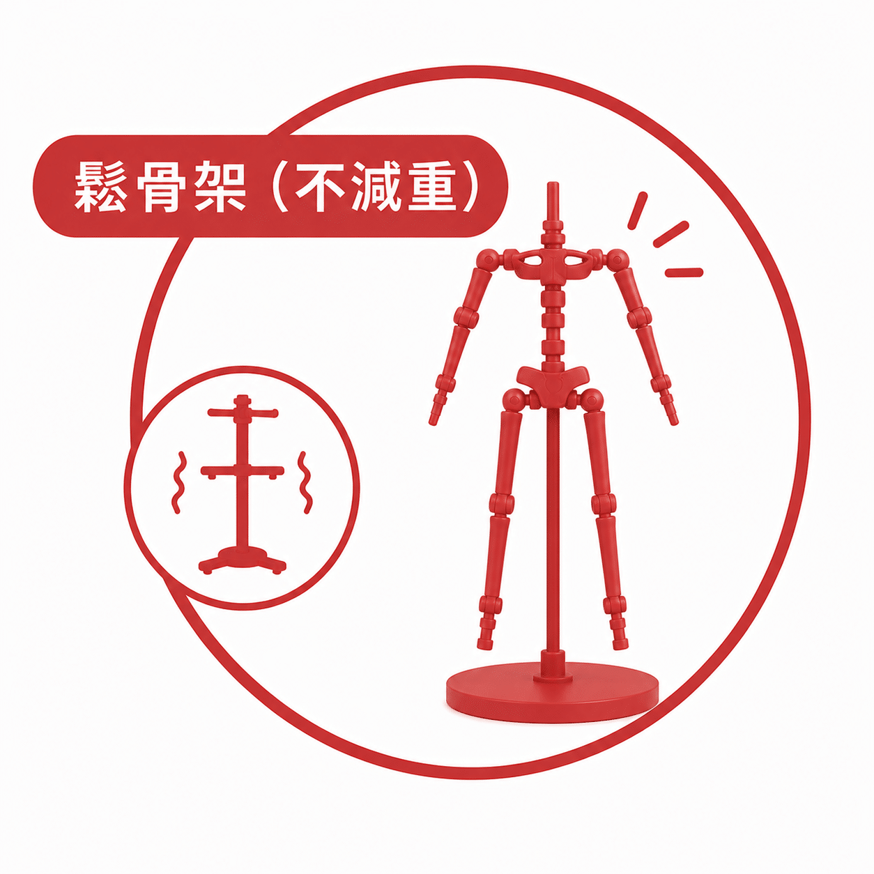 鬆骨架（不減重）