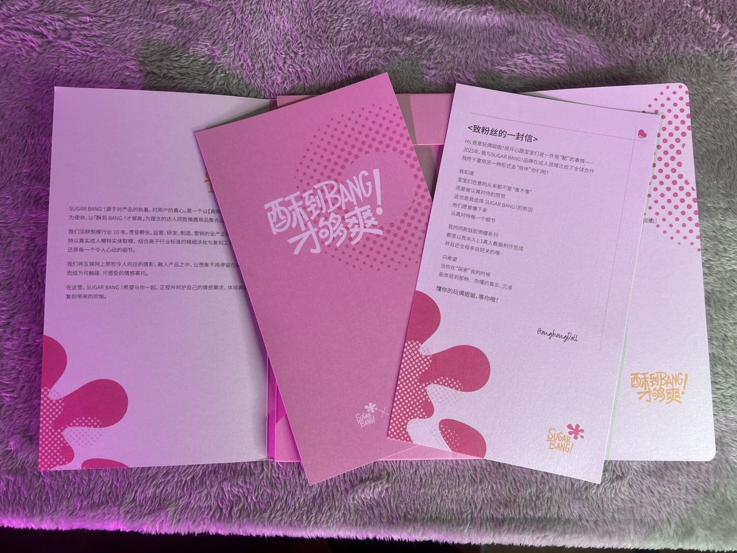 HongKongDoll 正版授權倒模飛機杯信件內容