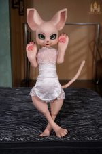 Dolls Castle | 娃娃城堡 - 100CM SZ17 Cream Mouse Doll｜鼠娘福瑞矽膠娃娃 - Image 3