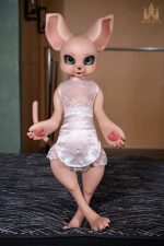 Dolls Castle | 娃娃城堡 - 100CM SZ17 Cream Mouse Doll｜鼠娘福瑞矽膠娃娃 - Image 4