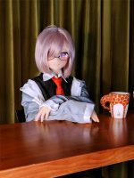 Aotume 凹凸咪 - 玛修 76 - 155cm - C cup (矽膠頭+TPE身體）｜FGO 瑪修 基列萊特 Cosplay 二次元娃娃 - Image 7