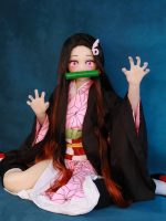 Aotume 凹凸咪 - 禰豆子 47 - 145cm - B cup (TPE頭+TPE身體）｜鬼滅之刃 竈門禰豆子 Cosplay 角色娃娃：圖片 4