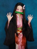 鬼滅之刃 竈門禰豆子 Cosplay 角色娃娃 凹凸咪 145cm B Cup