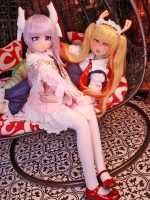 小林家的龍女僕 康娜 卡姆依 Cosplay 角色娃娃 凹凸咪 135cm B Cup