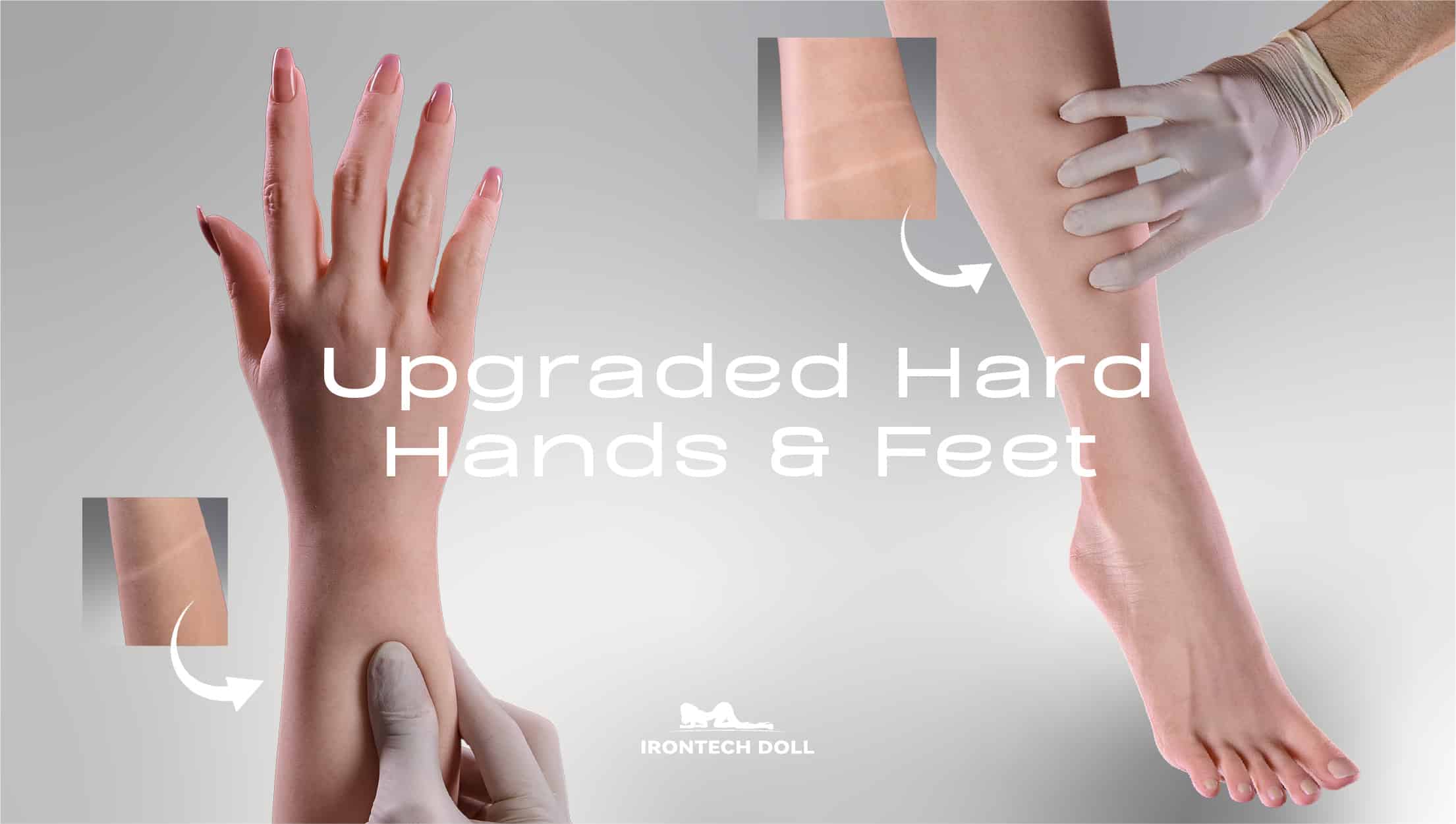 IRONTECH Doll Hard Hands Feet Upgrade 硬手硬腳
