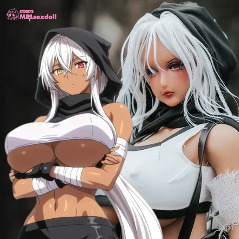Black meat assassin figure with plug-in connector