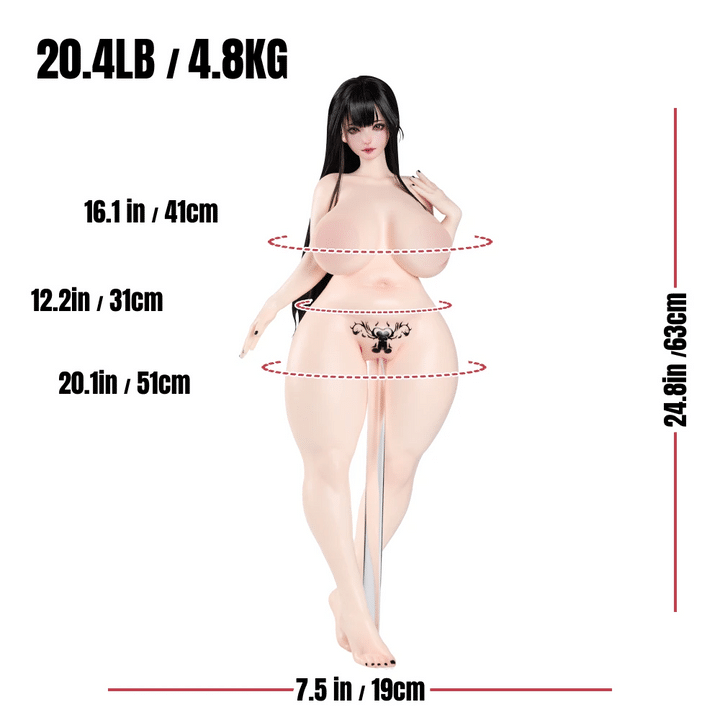 Miyu 63cm 身形三圍重量數據 巨乳人形飛機杯推薦