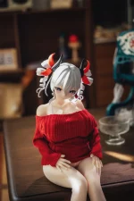 MRLSEXDOLL - 汐音 Shione-chan - 67cm｜H漫傲嬌巨乳可插公仔：圖片 4