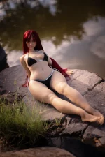 MRLSEXDOLL - Pufffypink - 63cm｜紅髮可插公仔：圖片 4