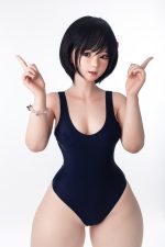 JIUSHENG玖盛娃娃 - 129B Sana - 125cm - B罩杯 - 全矽膠皮紋款 (白膚)