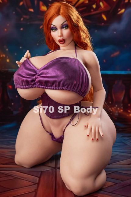 Jessica Rabbit 紅髮 濃妝 豐滿可插公仔