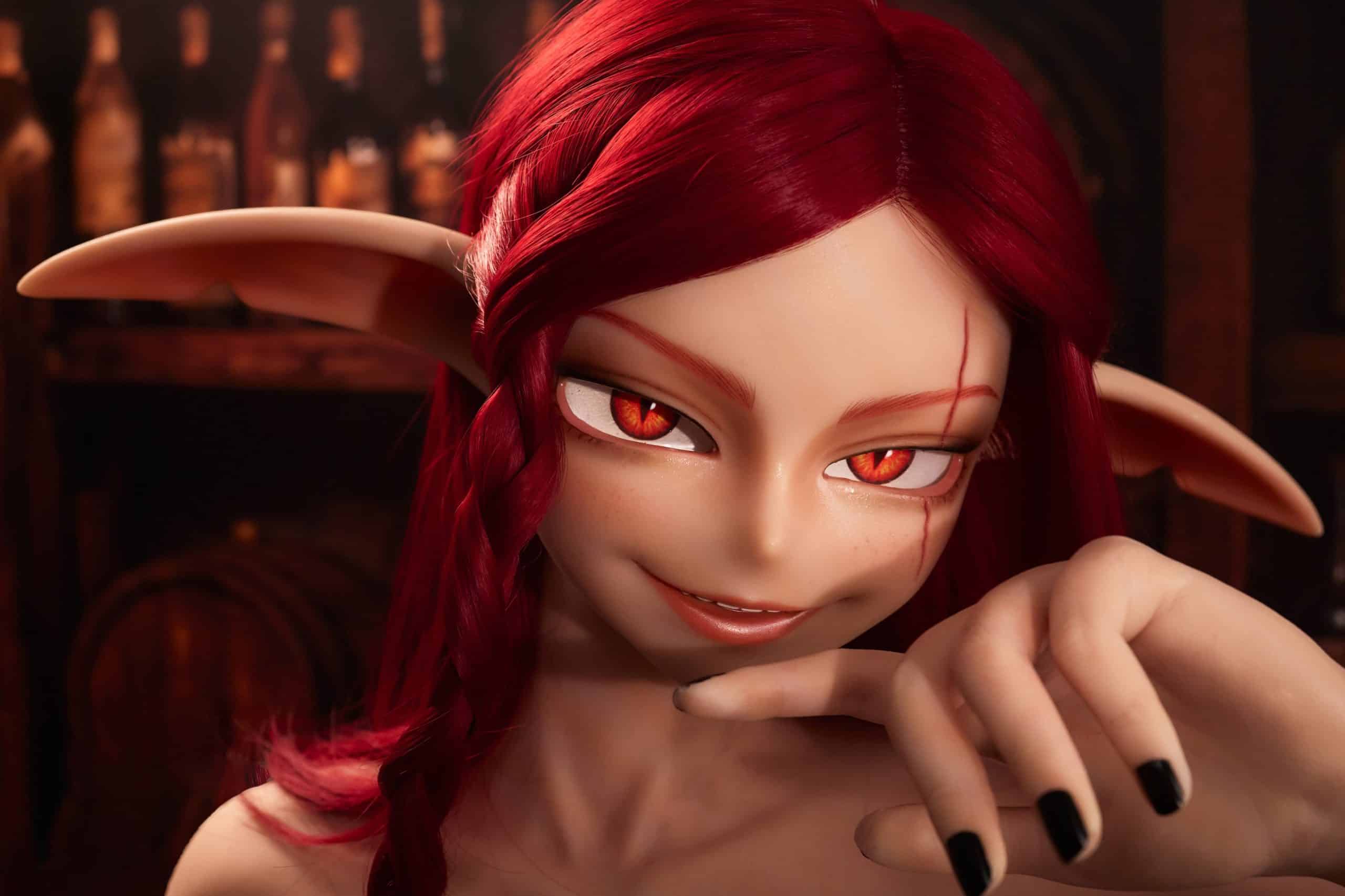 Climax Doll 卡羅漫 Bina 仿真頭皮與特殊印記展示
