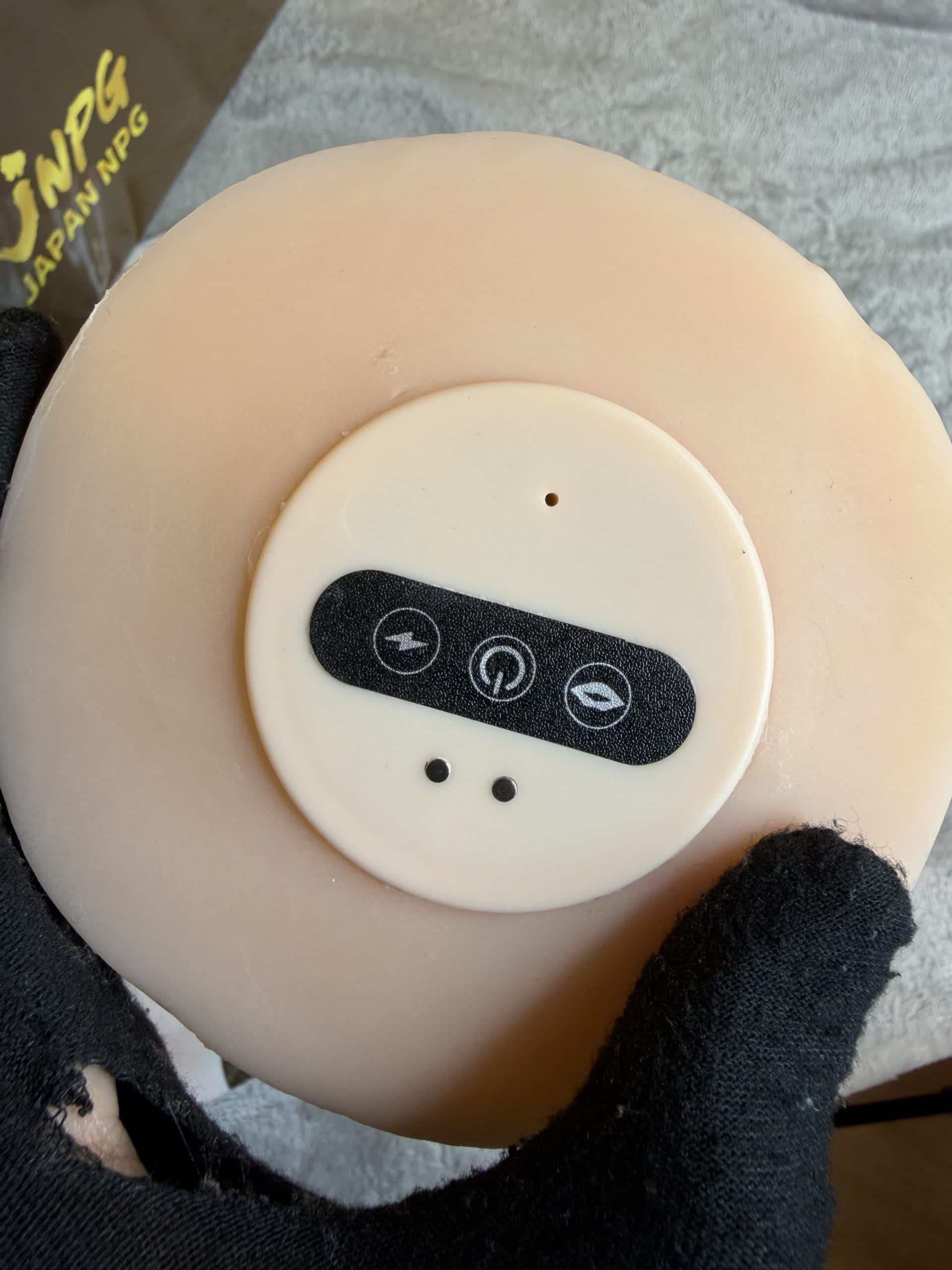 田中檸檬電動飛機杯開關夾吸震動按鍵與磁吸充電面板